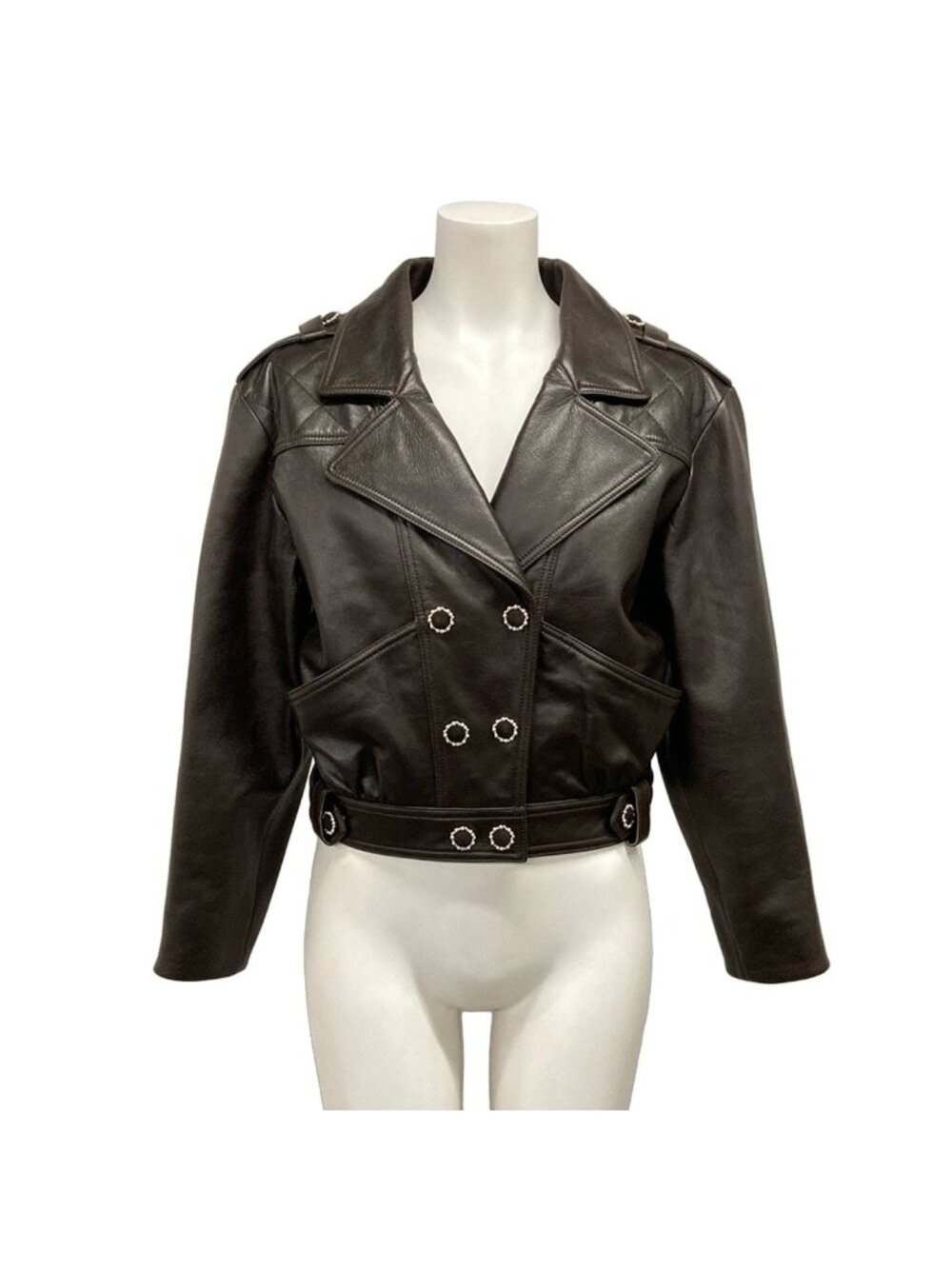 Chanel Rider's Jacket S Dark Brown